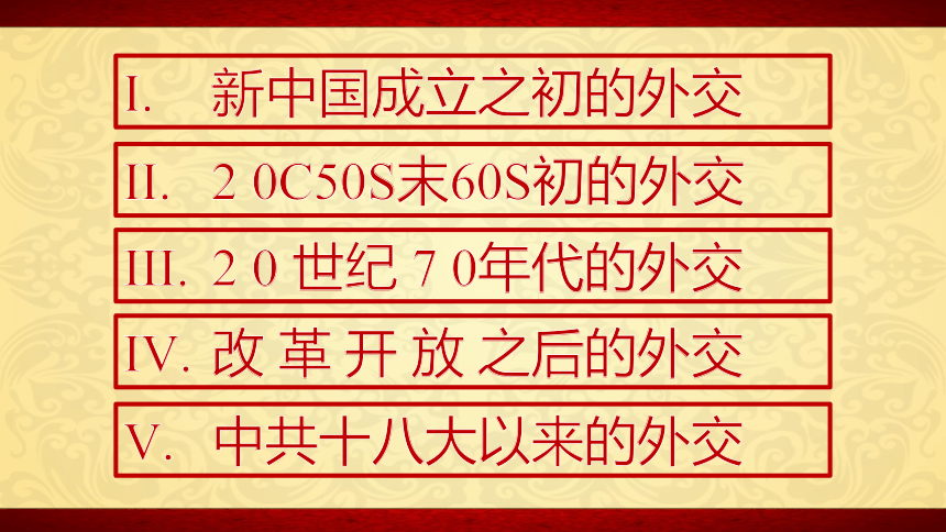 第14课 当代中国的外交 课件(共27张PPT)高中历史统编版（部编版）选择性必修1 国家制度与社会治理