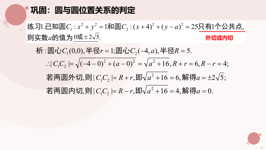 数学人教A版（2019）选择性必修第一册2.5.2圆与圆的位置关系（共33张ppt）