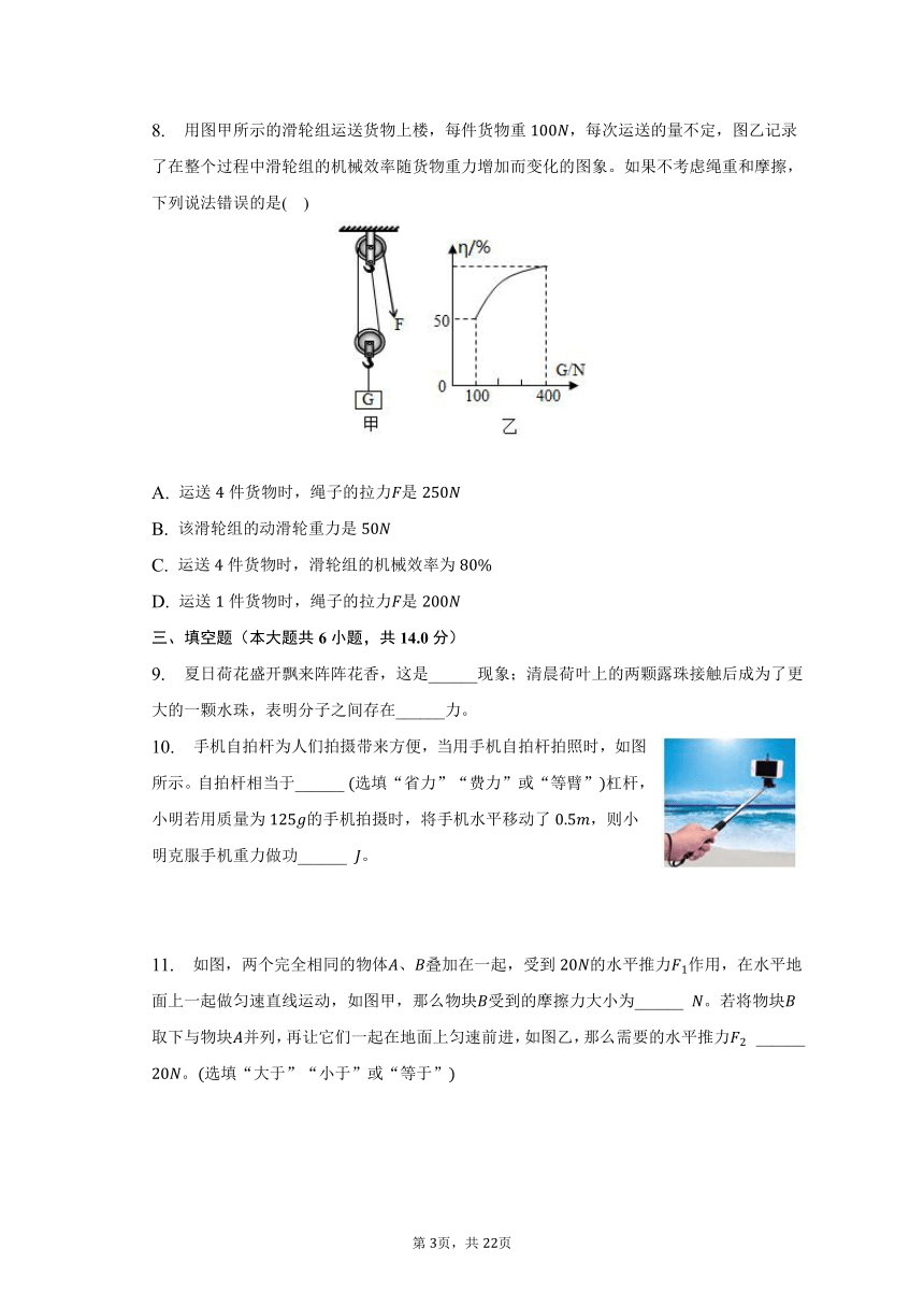 2022-2023学年河南省信阳市固始县八年级（下）期末物理试卷（含解析）