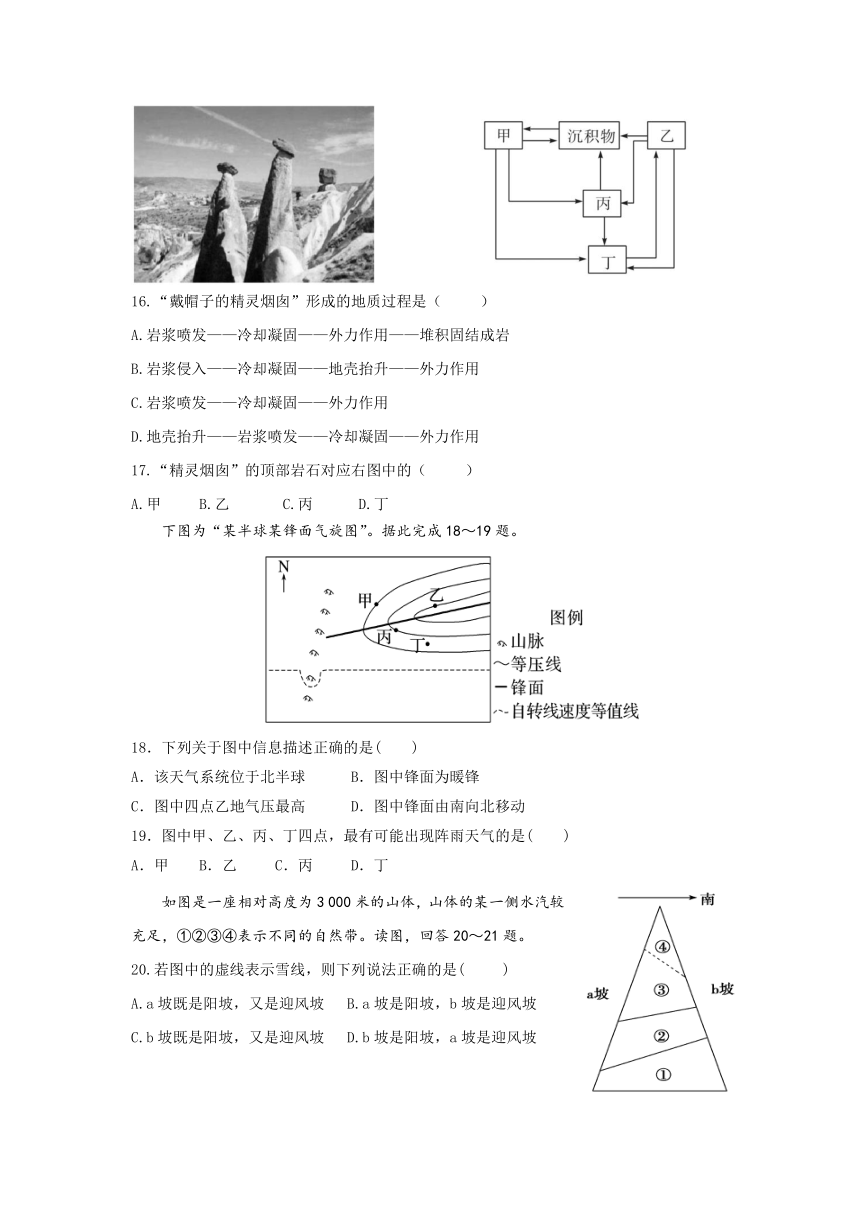 陕西省咸阳市武功县普集重点中学2023-2024学年高二上学期12月月考地理试题（PDF版含答案）