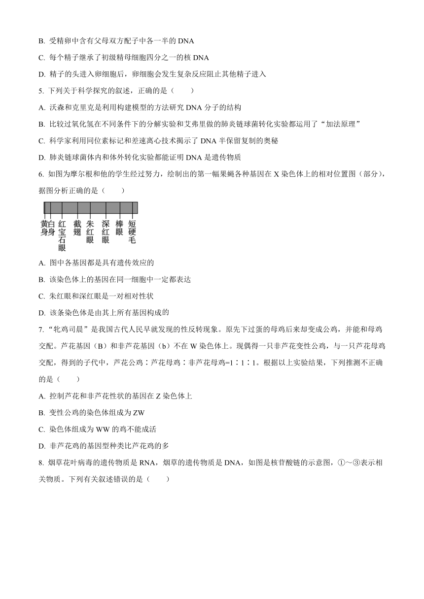 辽宁省抚顺市六校协作体2022-2023学年高一下学期期末考试生物学试题（解析版）