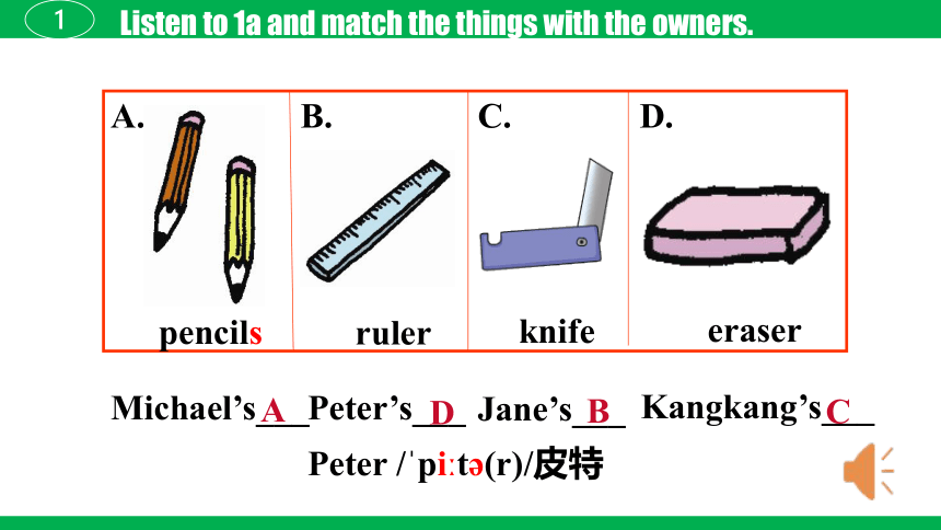 Unit 2 Topic 3 Whose jacket is this? Section D 课件(共15张PPT，内嵌音频) 仁爱版英语七年级上册