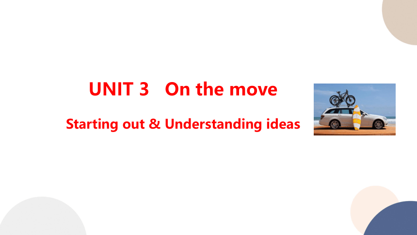 外研版（2019）必修第二册Unit 3  On the move Starting out and understanding ideas 课件(共20张PPT)