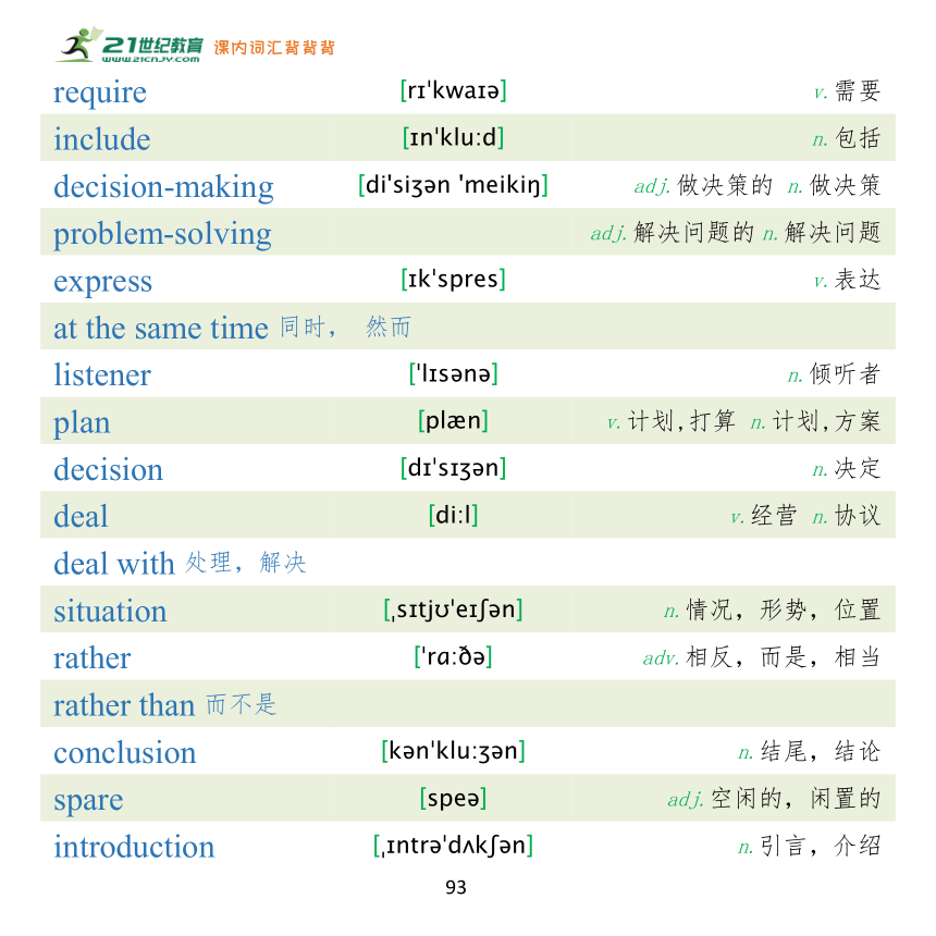 【课内词汇背背背】北师大版 初中英语八年级 (下) 单词表（pdf版）