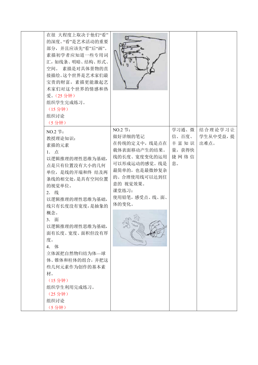 动漫手绘与上色技术基础 教案（表格式）-《动画手绘与上色技术（第2版）》同步教学（电子工业版）