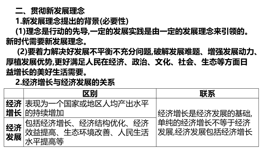 第三课 我国的经济发展 课件-2024届高考政治一轮复习统编版必修二经济与社会