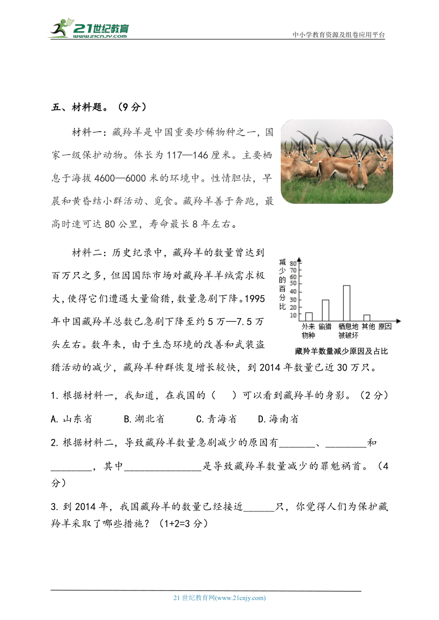 2023年秋人教鄂教版科学四年级上册第一单元 多样的动物 检测卷（含答案）