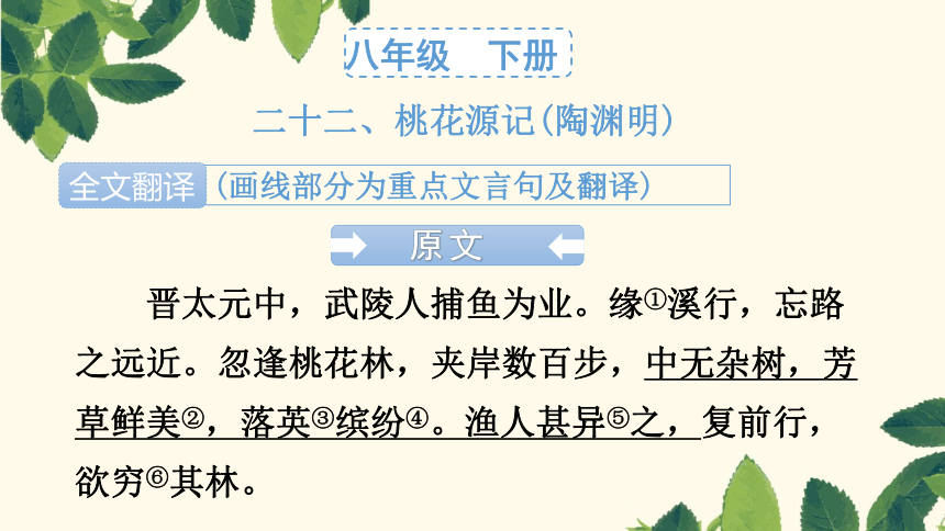 2024年中考语文总复习课件(共100张PPT) 文言文知识清单八年级下册