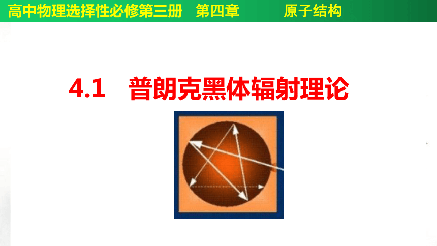 4.1 普朗克黑体辐射理论 (共19张PPT) 高二物理课件（人教2019选择性必修第三册）