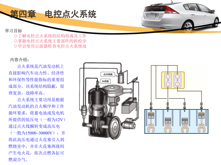 4.1电控点火系统的结构组成及工作原理  课件(共24张PPT)-《汽车发动机电控系统原理与维修》同步教学（铁道版）