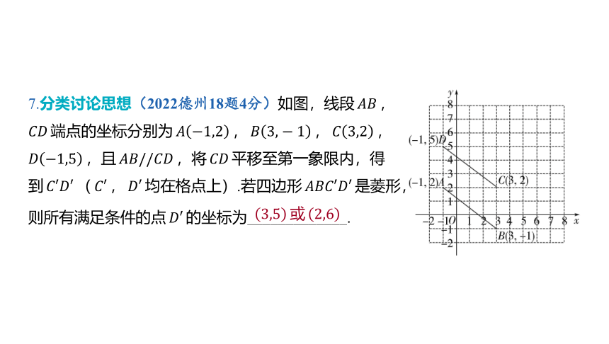 2024年山东省中考数学一轮复习第五章 四边形第三节 菱 形课件（40张PPT)