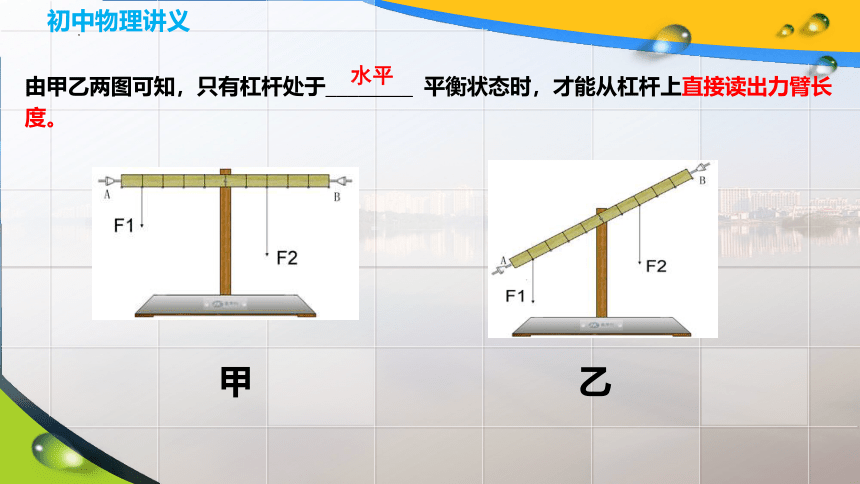 10.1科学探究：杠杆的平衡条件 (2课时 共25张PPT)沪科版物理八年级