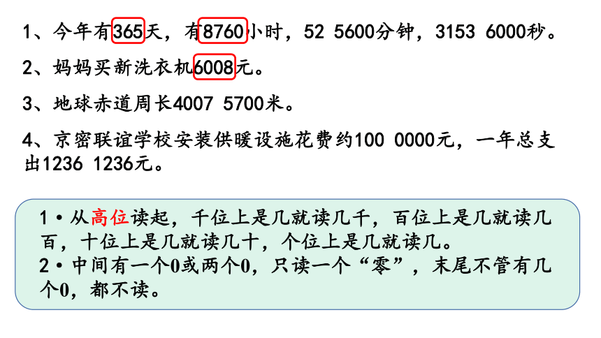 1.2 亿以内数的读法(共10张PPT)　人教版四年级上册数学