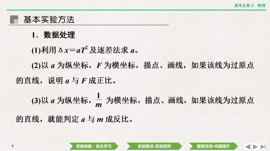 2024年高考物理第一轮复习课件(共42张PPT)：第三章 实验四　探究加速度与物体受力、物体质量的关系