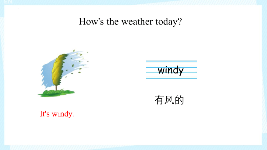 Unit 4 How's the weather today ？Lesson 23    课件  (共23张PPT)