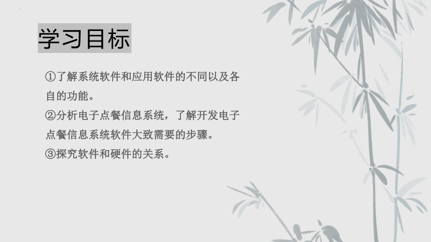 项目四 探索电子点餐信息系统软件-了解软件的功能和开发-高中信息技术（沪科版2019必修2）(共12张PPT)