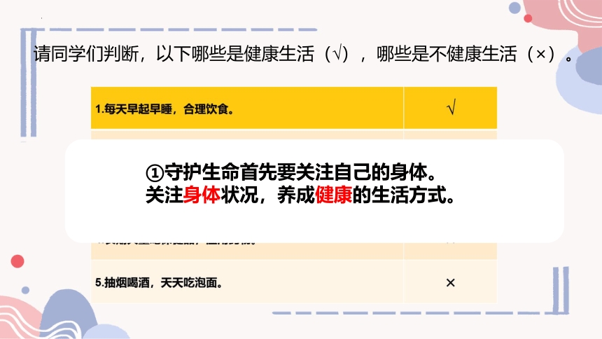 9.1守护生命课件(共22张PPT) 统编版道德与法治七年级上册