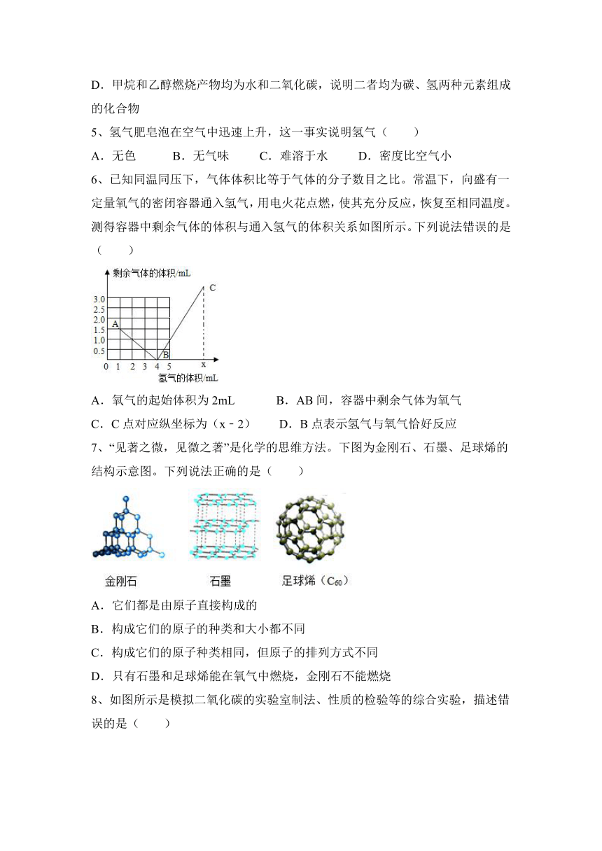 2023—2024学年科粤版（2012）化学九上第五章  燃料  课后练习题（含答案）