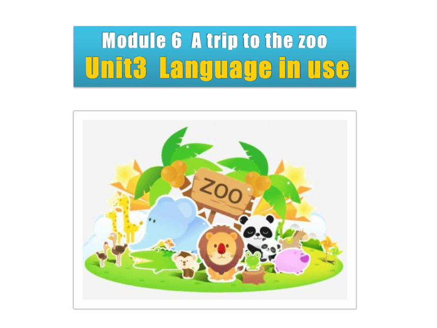 Module 6 Unit 3 Language in use 课件（外研版七年级上册）
