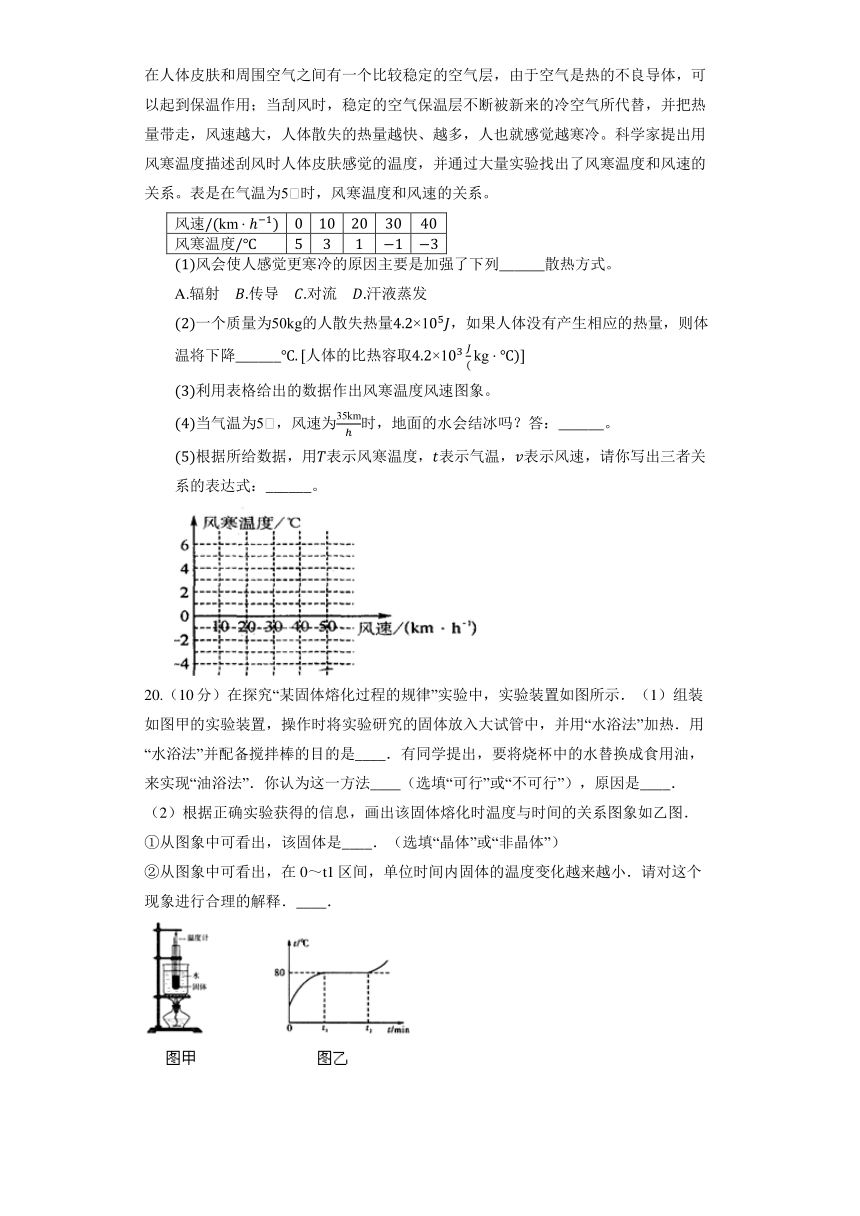 初中物理沪教版八年级下册《5.4 物态变化》同步练习（含解析）