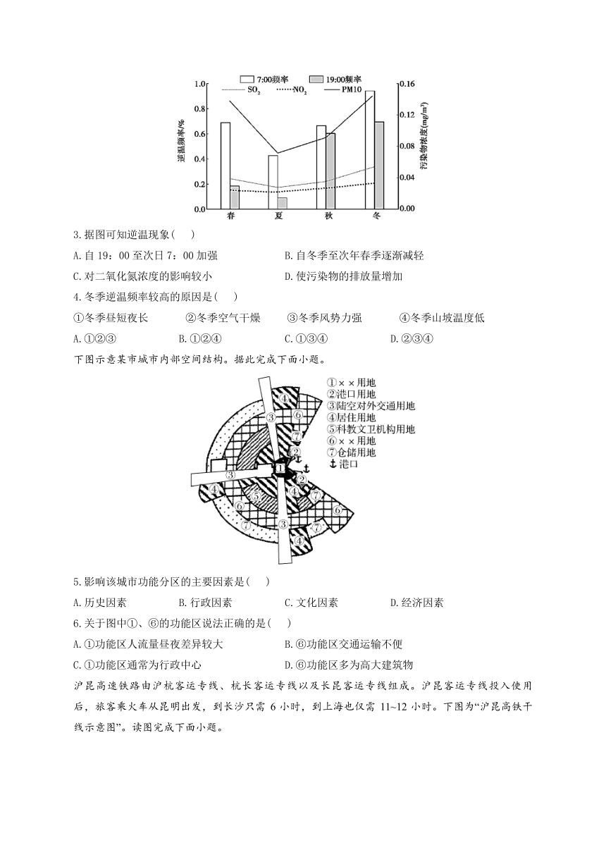 河南省郑州市重点实验学校2023-2024学年高二上学期1月月考地理试题（含答案解析）