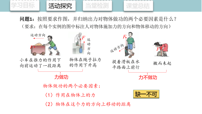 9.3 功 课件(共22张PPT) 2023-2024学年初中物理北师版八年级下册