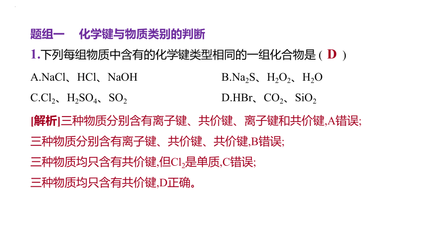 2024届高中化学一轮复习课件：化学键　分子结构与性质(共63张PPT)