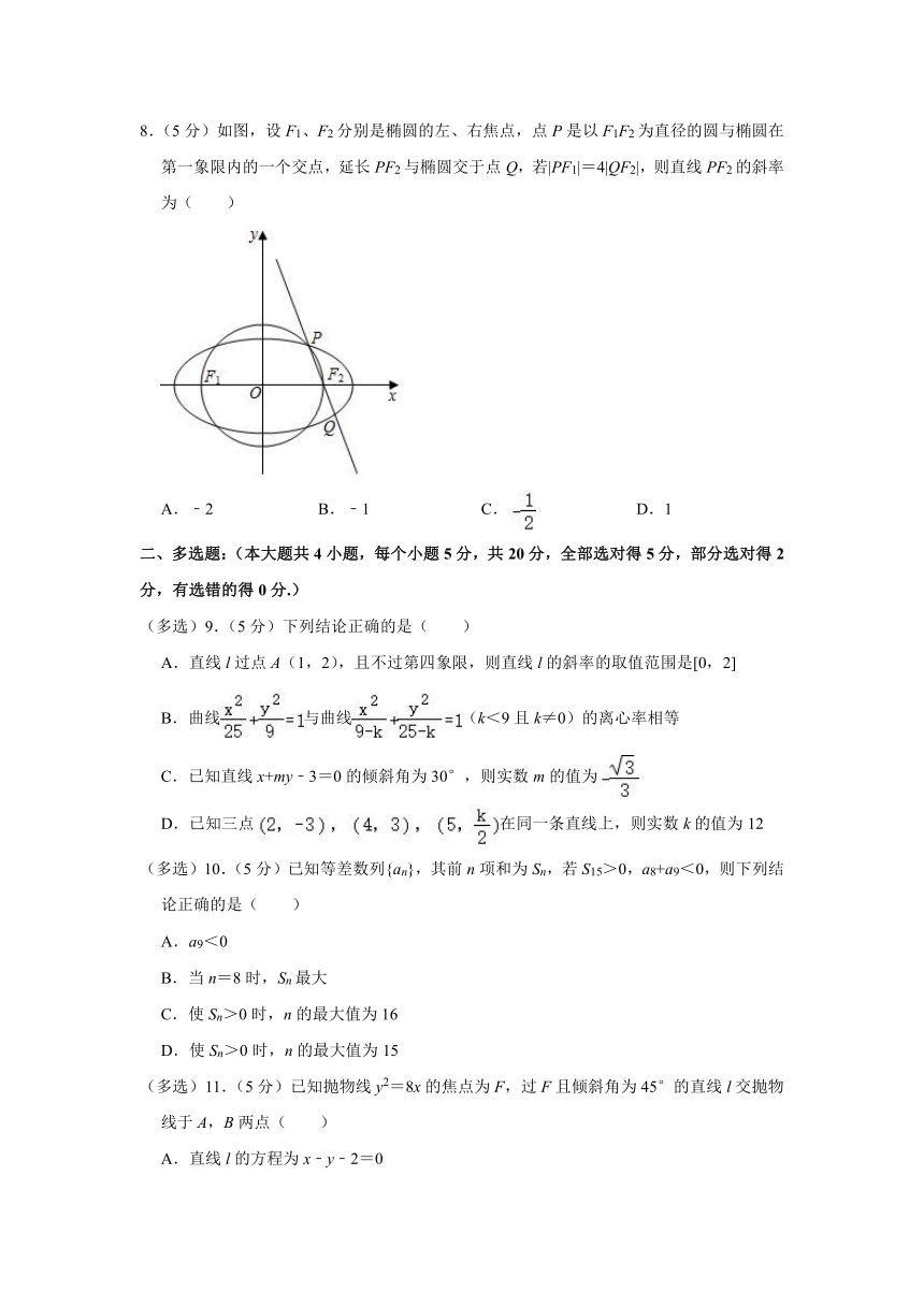 2023-2024学年陕西省西安市高二（上）期中数学试卷（含解析）