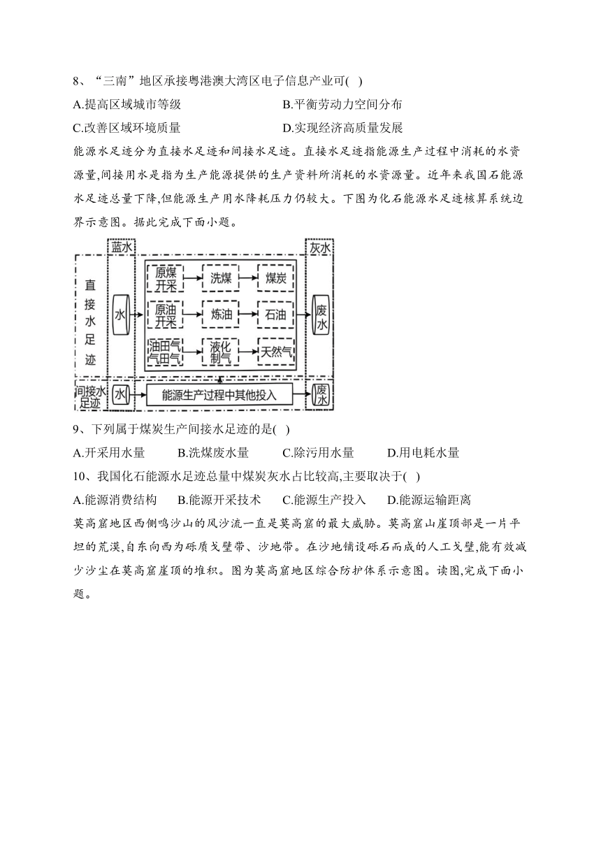 内蒙古赤峰市2022-2023学年高二下学期期末联考地理试卷（含解析）