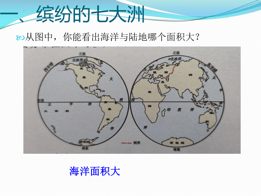 2023-2024学年粤教版地理七年级上册3.1陆地与海洋的分布课件(共25张PPT)