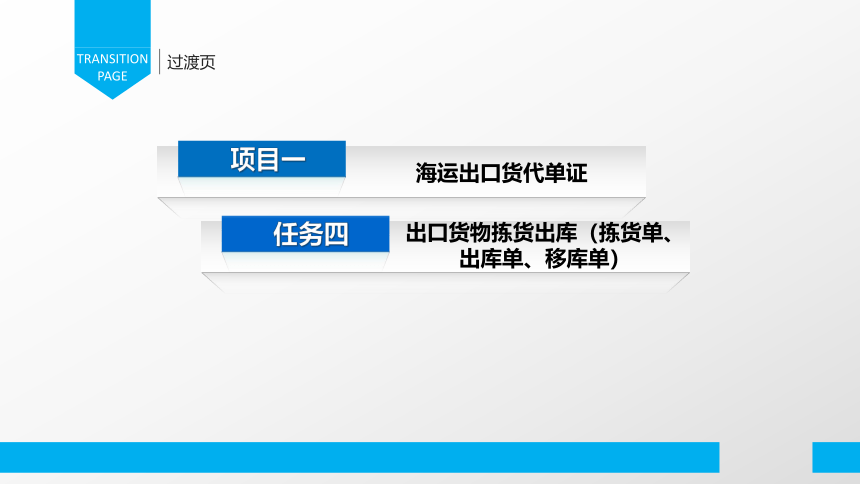 1.4出口货物拣货出库（拣货单、出库单、移库单 )  课件(共35张PPT)-《物流单证制作》同步教学（电子工业版）