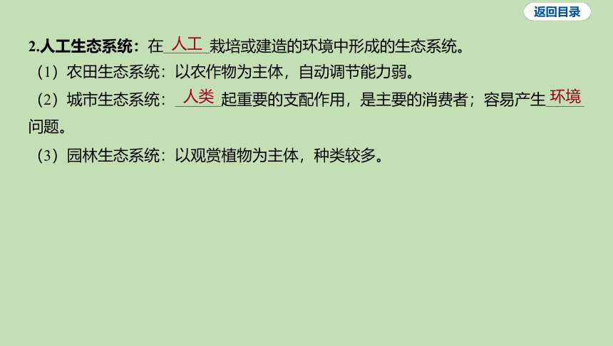 1.2.4 多种多样的生态系统习题课件(共19张PPT)2023-2024学年六年级生物课件鲁科版（五四学制）