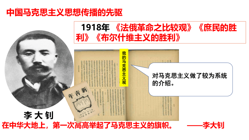 第14课 中国共产党诞生 课件（25张PPT） 部编版八年级历史上学期