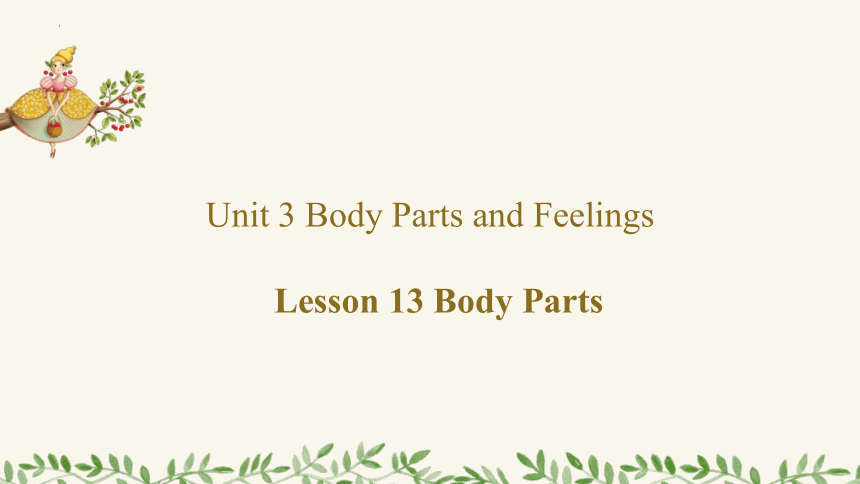 Lesson 13   Body Parts 身体部位课件(共18张PPT，内嵌音频)2023-2024学年冀教版英语七年级上册
