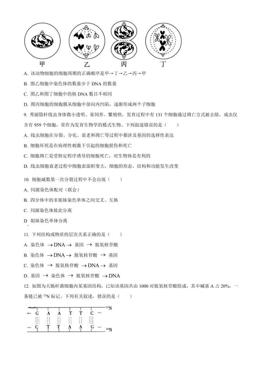 辽宁省调兵山市第二高级中学2022-2023学年高一下学期期末考试生物学试题（解析版）