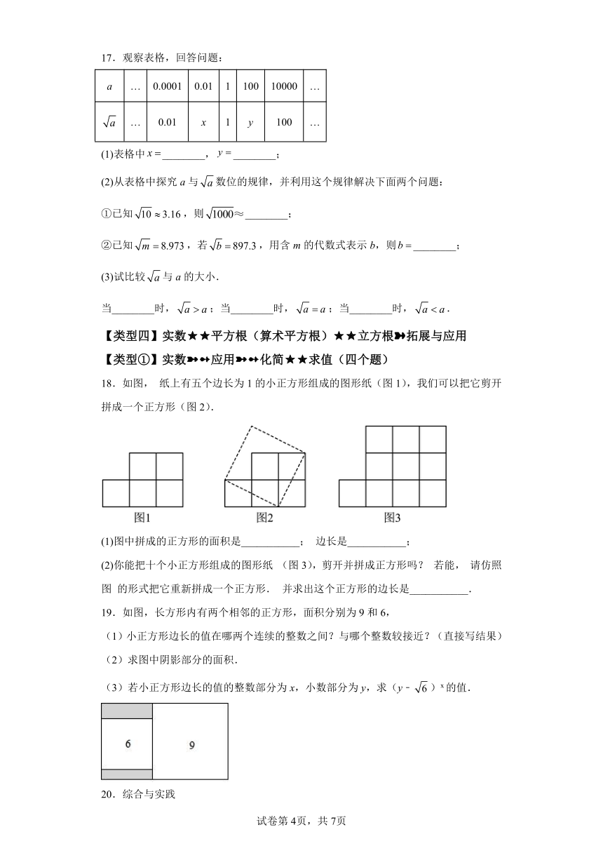 专题6.15实数 挑战综合（压轴）题分类专题 专项练习（含解析）2023-2024学年七年级数学下册人教版专项讲练