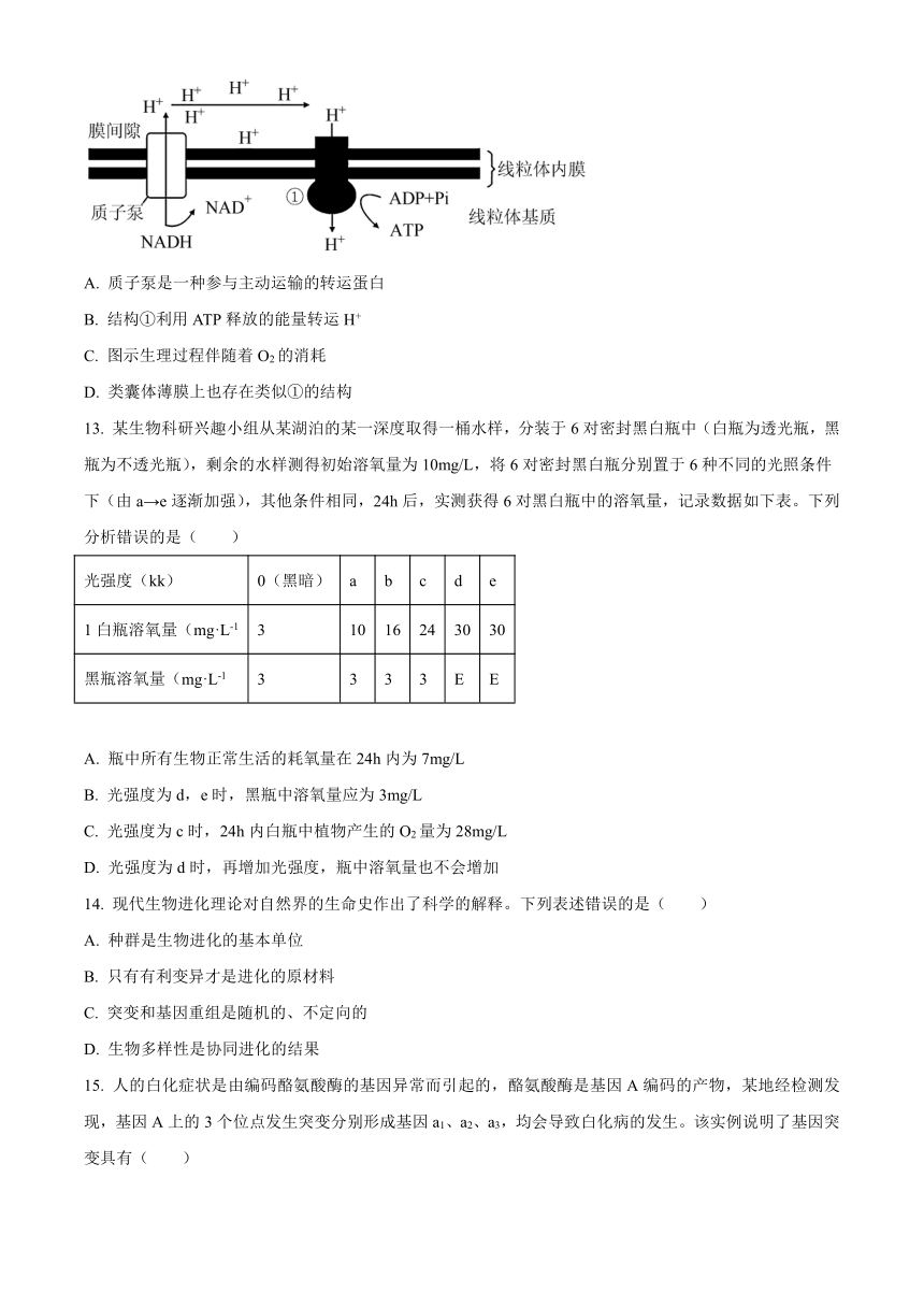 陕西省西安市碑林区2022-2023学年高二下学期期末考试生物学试题（解析版）