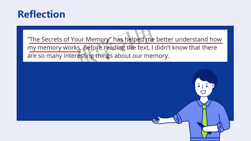 必修第三册  Unit 9 Learning Lesson 3 The Secrets of Your Memory Writing Workshop课件(共12张PPT)