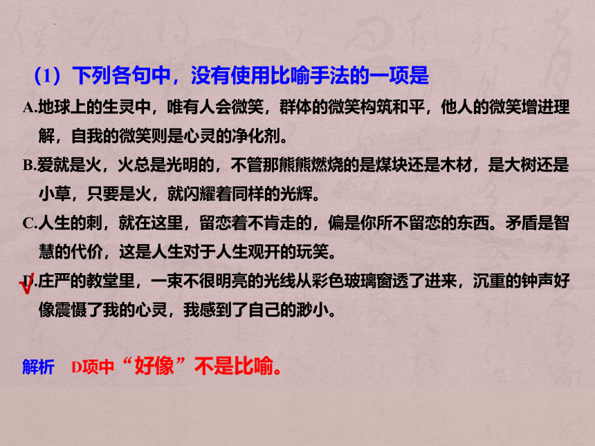 2024届高考语文复习：修辞手法 课件(共53张PPT)