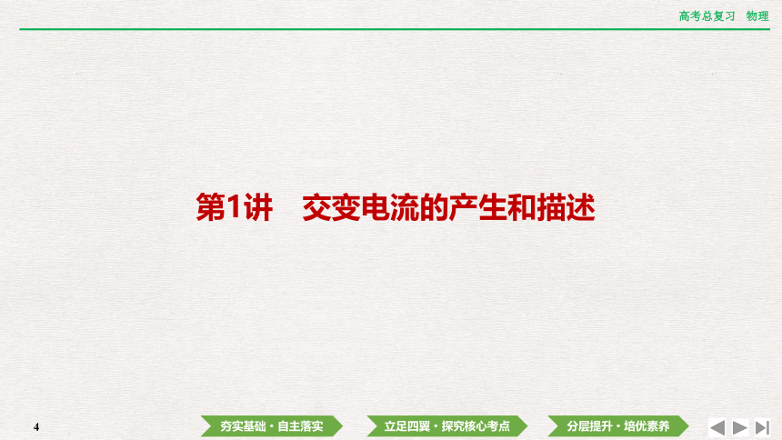 2024年高考物理第一轮复习课件：第十二章  第1讲　交变电流的产生和描述