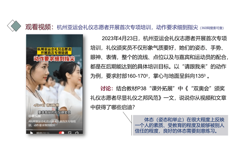 第二课 美好形象  礼仪之始（体态礼仪） 课件(共42张PPT)-《礼仪与修养》同步教学（劳动版）