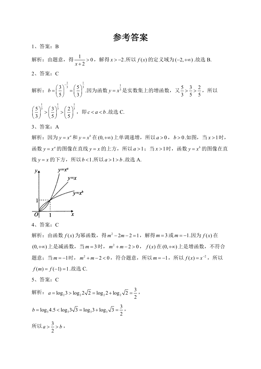 苏教版 （2019）第六章  幂函数 指数函数和对数函数 单元测试卷（含解析）