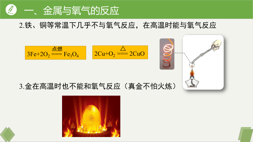 课题2 金属的化学性质 第1课时金属与氧气、盐酸、硫酸的反应课件(共27张PPT内嵌视频)