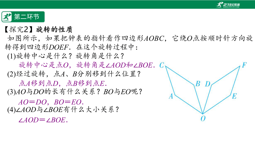 【五环分层导学-课件】3.4图形的旋转（1）-北师大版数学八(下)