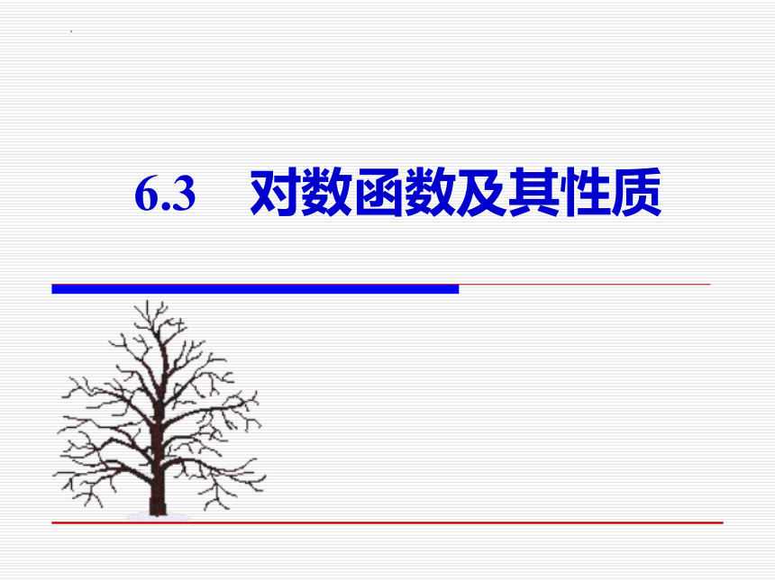 6.3对数函数及其性质 课件（共16张PPT）