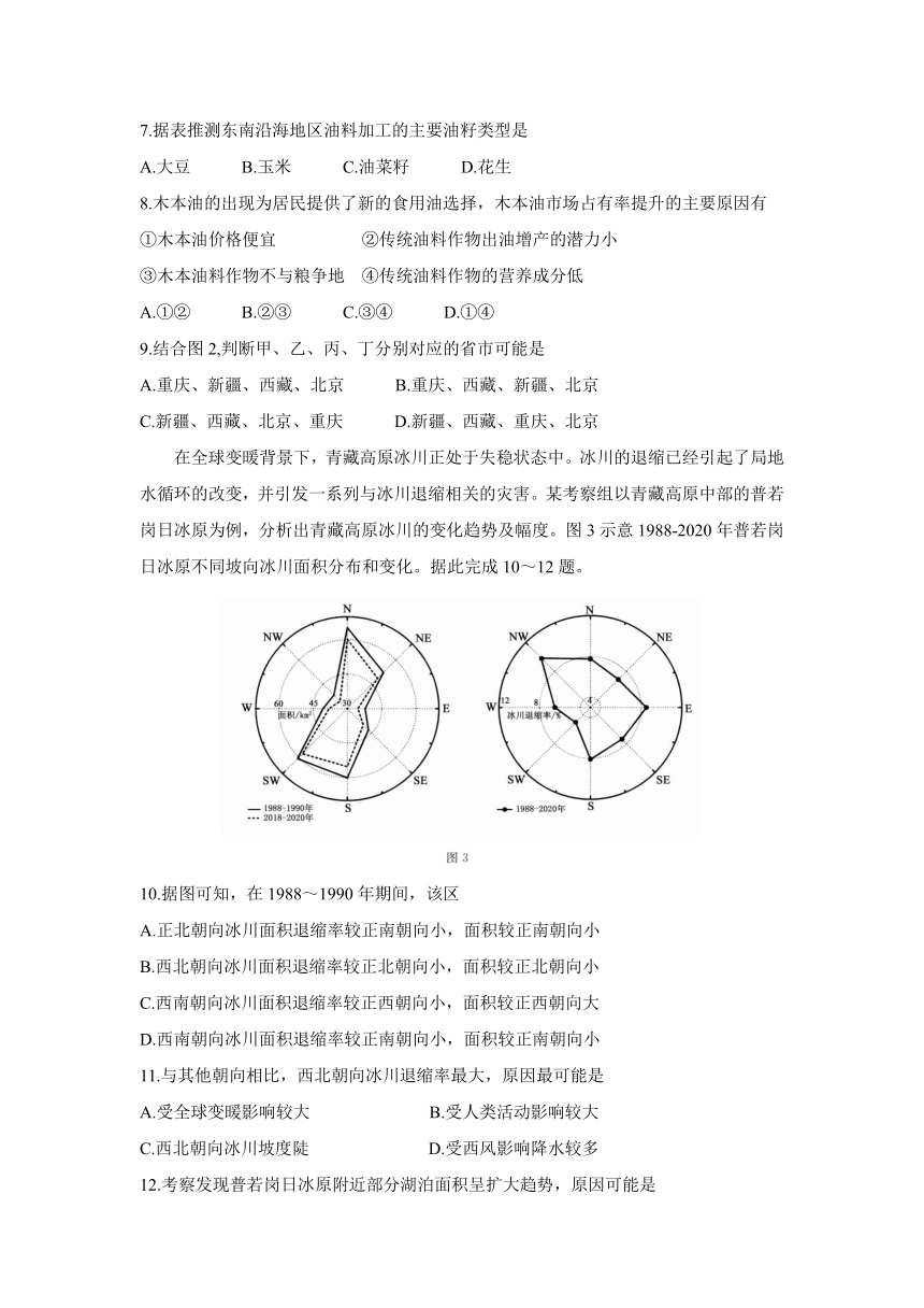 湖北省黄冈市部分普通高中2023-2024学年高三上学期期中考试地理试题（PDF版含答案）