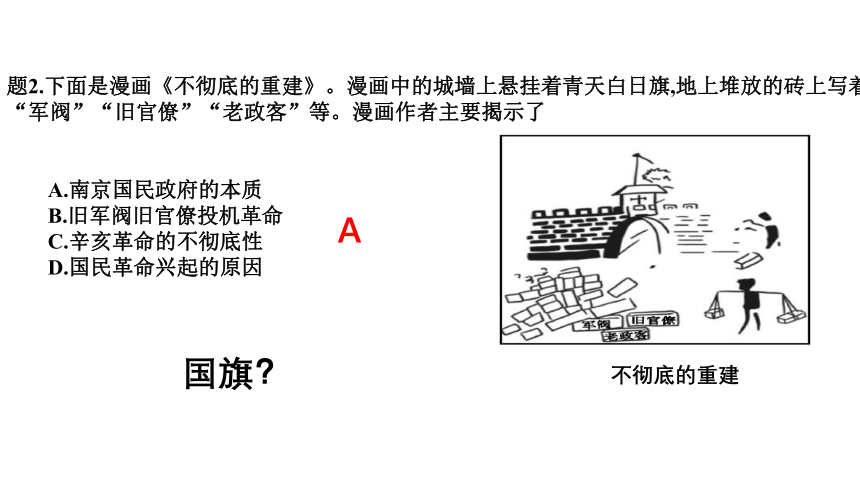 纲要（上）第22课 南京国民政府的统治和中国共产党开辟革命新道路 课件（13张PPT）