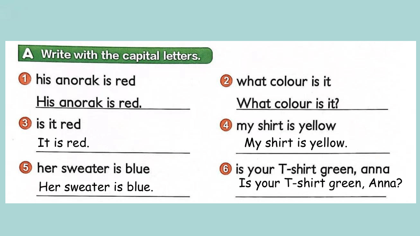 Unit 14 What colour is your T-shirt? Lesson 3 课件(共23张PPT)