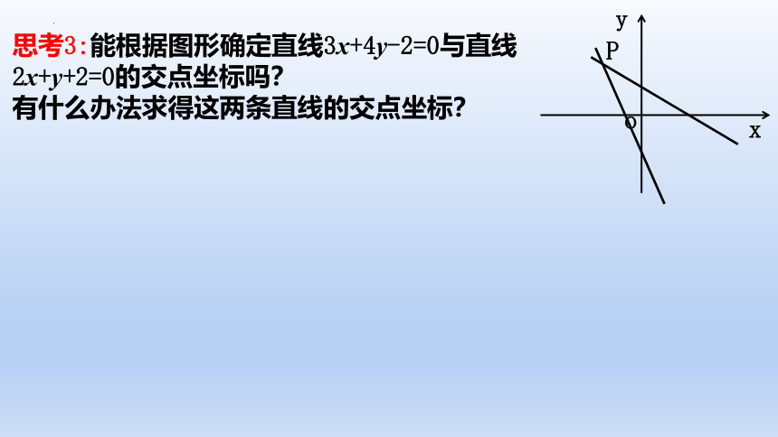 数学人教A版（2019）选择性必修第一册2.3.1两条直线的交点坐标（共22张ppt）