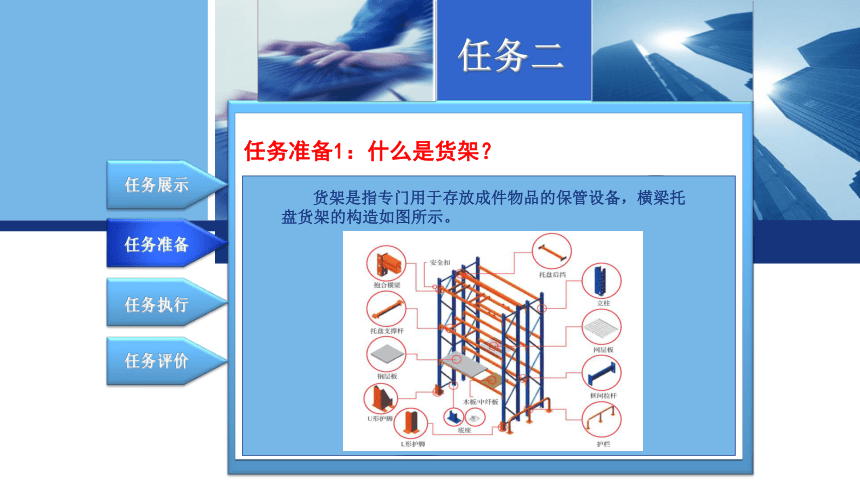 1.2货架组装 课件(共19张PPT)-《物流设备应用》同步教学（电子工业版）